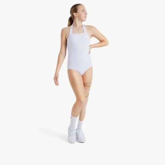 NWT Capezio Halter Leotard White ⚪️ Size Small - Picture 3 of 5